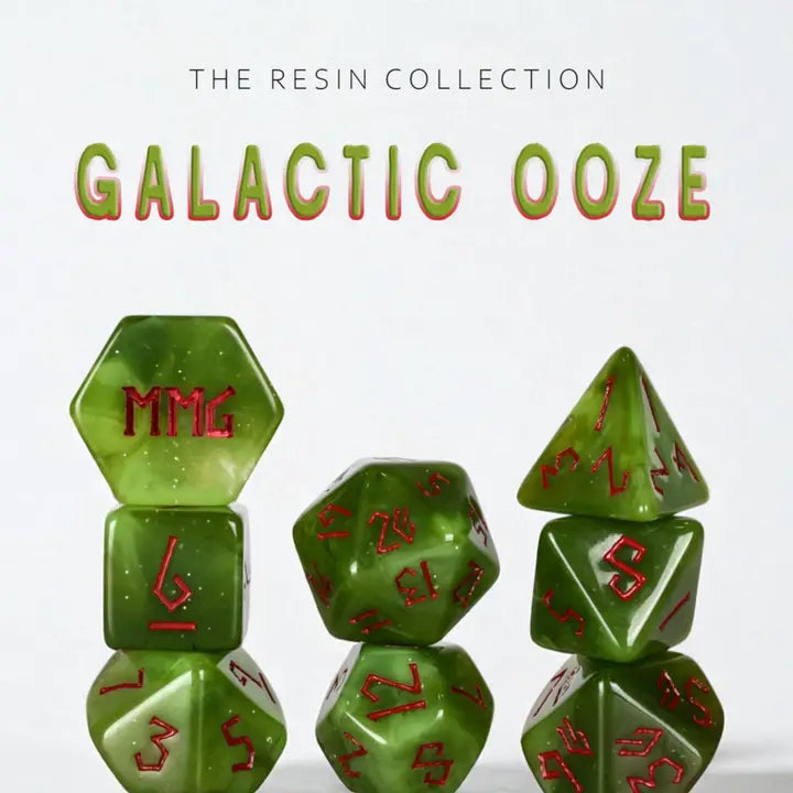 Galactic Ooze Resin Dice Set
