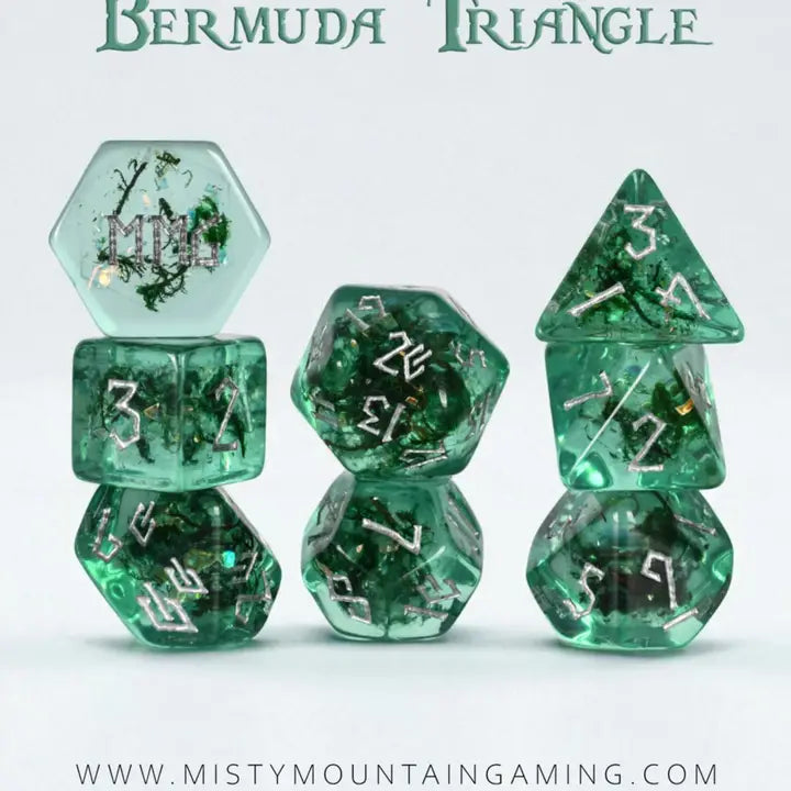 Bermuda Triangle Resin Dice Set