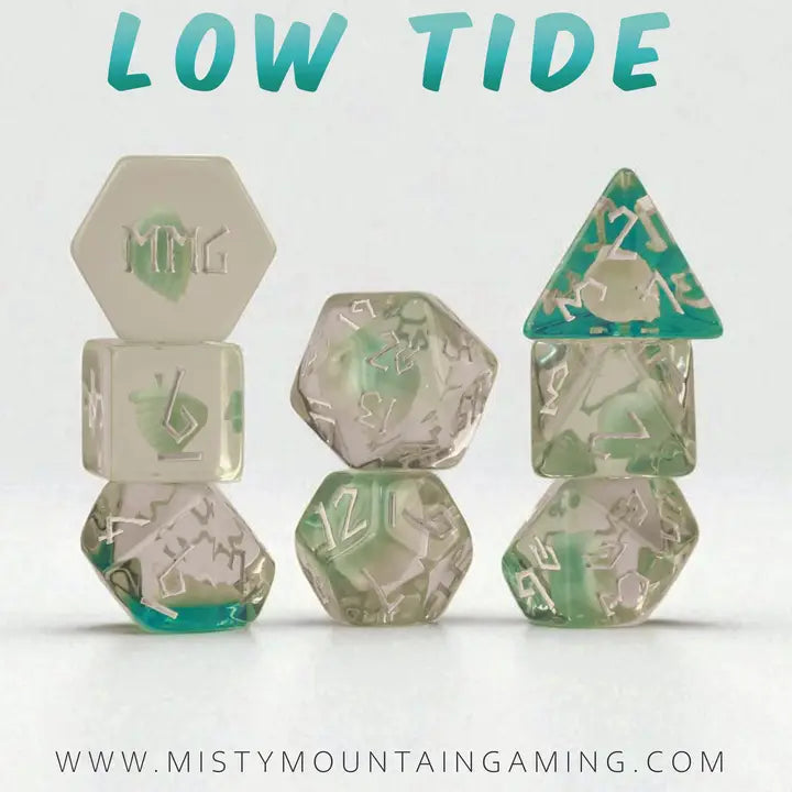 Low Tide Resin Dice Set