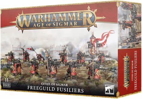WARHAMMER AGE OF SIGMAR CITIES OF SIGMAR FREEGUILD FUSILIERS