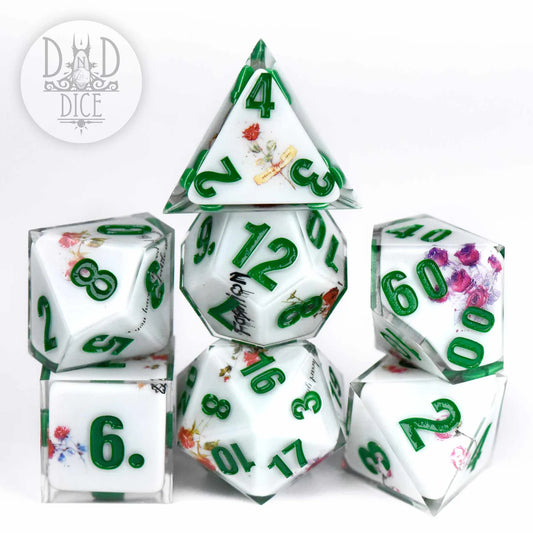 Rose Tattoo Handmade Dice Set