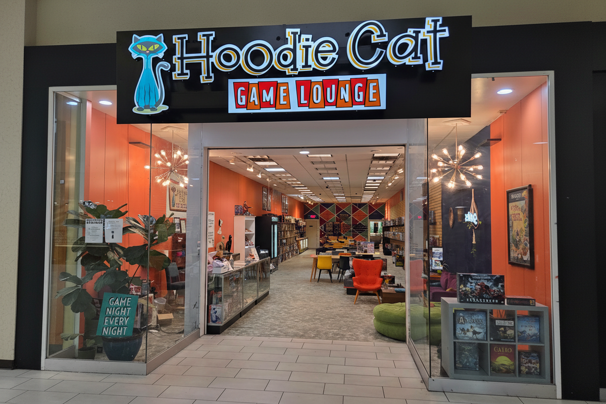 Hoodie Cat Game Lounge Banner